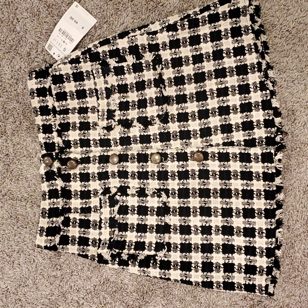 Zara plaid skirt